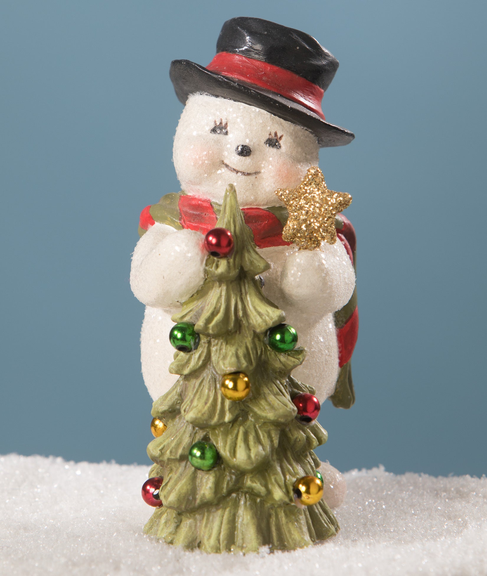 Bethany Lowe Wish Upon A Star Christmas Decoration MA6343 Snowman Figurine